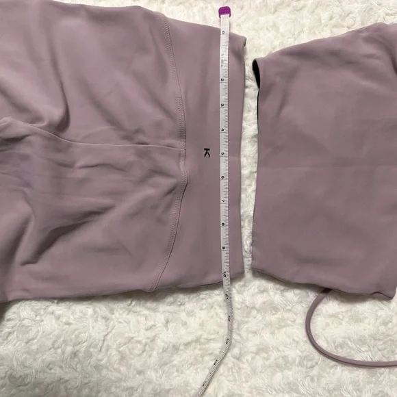 Koral Mauve High-Rise Ruched Tie-Front Leggings Set Women’s size small - Picture 4 of 8